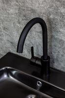 OneLife смеситель для кухни однорычажный полимерный, черный арт-P04-001b — фото 3, Смесители для кухни