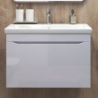 Тумба под раковину VIGO Grani 80 подвесная белый (166) — фото 2, Тумбы под раковину