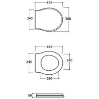 Сиденье с крышкой GLOBO PAESTUM с микролифтом цвет черный арт-PS22RN — фото 2, Сиденья для унитаза