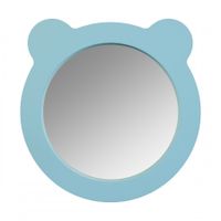 Зеркало КАСПЕР МИШКА , круглое, голубой матовый 1A283302CR0E0 — фото 1, Зеркала в ванную комнату