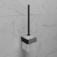 Ершик для унитаза SMOOTH LINE с держателем, графит арт-9766021 — фото 1, Ершики для унитаза