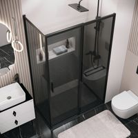 Товар: Боковая стенка Grossman Style (100х195) черный матовый,стекло тонированное, 1 место арт-200.K33.05.100.21.10 - фото 3 Боковая стенка Grossman Style (100х195) черный матовый,стекло тонированное, 1 место арт-200.K33.05.100.21.10 — фото 3, Боковые стенки