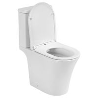 Унитаз-компакт Azario VISE 640х365х820 напольный, безободковый, в комплекте с быстросъемным сиденьем микролифт арт-AZ-1343BT — фото 3, Напольные унитазы