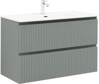 Тумба под раковину Aquanet Джейн (Flat) 100 мисти грин арт-00335436 — фото 1, Тумбы под раковину