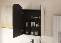 Зеркальный шкаф САНТА-БАРБАРА 80, графит арт-1A286502CB820 — фото 9, Зеркальные шкафы в ванную
