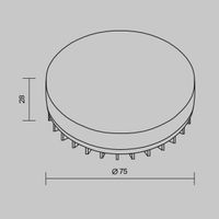 Лампочка Voltega 2430 — фото 8, Комплектующие для освещения