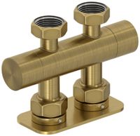 Вентиль Вентиль Сунержа 2х3/4" прямой скрытый-скрытый EU50 Состаренная латунь арт-051-1419-3434 — фото 3, Комплектующие для полотенцесушителей