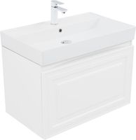 Тумба под раковину Aquanet Агата 75 белый сатин арт-00345481 — фото 3, Тумбы под раковину