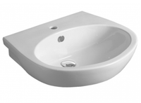 Раковина SIMAS LFT Spazio подвесная или на пьедестал с одним отверстием цвет белый LFT05 — фото 1, Раковины подвесные