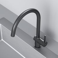 F8F07022 Func, смеситель для кухни с С-изливом, черный — фото 6, Смесители для кухни