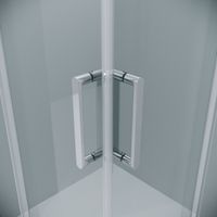 Душевое ограждение Grossman Classic (90х90х195) квадрат,раздвижная,хром,стекло прозрачное, 2 места арт-300.K33.04.9090.10.00 — фото 6, Квадратные душевые уголки