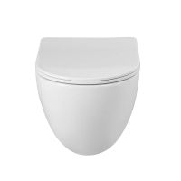 Унитаз подвесной безободковый с сиденьем и смывом TORNADO BelBagno AMANDA-TOR арт-BB051CH-TOR-FC/SC — фото 2, Подвесные унитазы