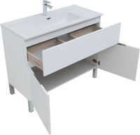 Мебель для ванной Aquanet Алвита New 100 1 ящик, 2 дверцы, белый матовый 00274184 — фото 8, Комплекты мебели для ванной