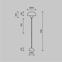 Товар: Напольный светильник (торшер) Maytoni MOD177FL-01B - фото 12 Напольный светильник (торшер) Maytoni MOD177FL-01B — фото 12, Торшеры
