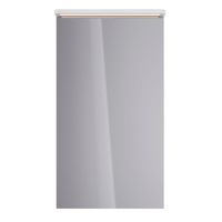 Шкаф зеркальный Lemark ZENON 45х80 см 1 дверный, петли слева, с козырьком-подсветкой, с розеткой, цв арт-LM45ZS-Z — фото 3, Зеркальные шкафы в ванную