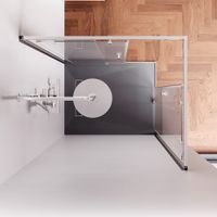 Товар: W94G-403-100280-MT1K X-joy душевое огражд прямоугольн.,раздвиж.двери 100x80 хром мат.,стекло прозр - фото 1 W94G-403-100280-MT1K X-joy душевое огражд прямоугольн.,раздвиж.двери 100x80 хром мат.,стекло прозр — фото 1, Душевые кабины и ограждения