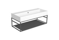 Металлическая структура SIMAS AGILE настенная цвет черный матовый AGSS101 — фото 1, Консоли для раковины