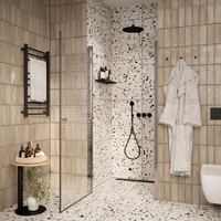 Ограждение VIVA90B N душевое Ceruttispa без поддона (90x90x195) — фото 322, Прямоугольные душевые уголки