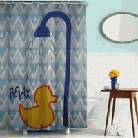 шторка д/в тканевая 180х200см "Уточка" MZ-47 — фото 1, Шторки на ванну