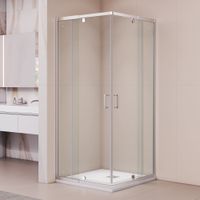 Душевой уголок квадратный RGW PA-038 900x900, профиль хром, стекло прозрачное/6 мм, арт-350803899-11 — фото 2, Квадратные душевые уголки