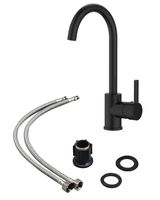 OneLife смеситель для кухни однорычажный полимерный, черный арт-P04-001b — фото 4, Смесители для кухни