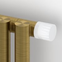 Отопительный радиатор Сунержа Эстет-1 EU50 правый 500х180 4 секции Состаренная латунь арт-051-0311-5004 — фото 2, Радиаторы отопления