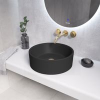 Раковина Grossman (410х410х150) черная матовая,1 место арт-GR-3013BM — фото 2, Раковины накладные