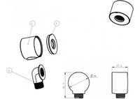 Набор смесителя с гигиеническим душем Aquanet Static 1.01 (с внутренней частью) арт-00257144 — фото 9, Гигиенические души