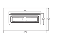 Желоб BERGES водосток SIMPEL 600, золото глянец, S-сифон D50/105 H50 вертикальный арт-092011 — фото 10, Душевые лотки