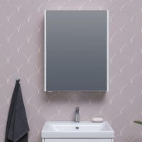 Зеркальный шкаф Aquanet Палермо 60 белый 00203939 — фото 1, Зеркальные шкафы в ванную