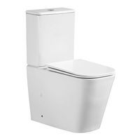 Унитаз-компакт Azario ESCONDA 355х620х805 напольный, безободковый, слив "Торнадо", в комплекте с быстросъемным сиденьем микролифт арт-AZ-1255A — фото 8, Напольные унитазы