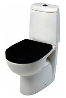 VICTORIA NORD Сиденье (белое) и крышка (черная) для унитаза, дюропласт., с механизмом Soft-Closing, арт-ZRU9302627 — фото 3, Сиденья для унитаза