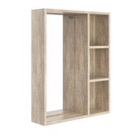 Зеркало-шкаф Onika Тимбер 60.00 Универсальный, Дуб сонома (206070) арт-206070_Тимбер60 — фото 7, Зеркальные шкафы в ванную