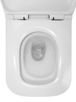 Унитаз подвесной Azario LEGENDA 490x345x325 безободковый, система смыва "Скрытое торнадо", в комплекте с быстросъемным сиденьем микролифт (AZ-2305AS) арт-AZ-2305-AS — фото 9, Подвесные унитазы