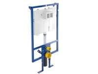 Инсталляция, Villeroy&Boch, ViConnect, для унитаза, ширина, мм-665, глубина, мм-95, высота, мм-1185, материал-сталь, тип установки-встраиваемый, клавиша смыва-необходимо заказать, крепёж-крепления в комплекте, самонесущая конструкция, компакт, с порошковым напылением, предварительно полностью смонтированная, включая ножки арт-92247600 — фото 1, Инсталляции для унитазов