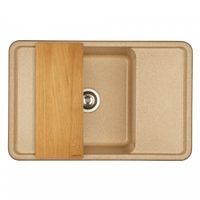 Мойка для кухни Беллис 78 780x510x250 мм, прямоуг., песочный 1A725032BS220 — фото 3, Кухонные мойки