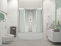 Душевой бокс ERLIT 45 серия матовое стекло арт-ER4515TP-C3-RUS — фото 3, Душевые боксы