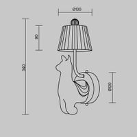 Настенный светильник (бра) Maytoni MOD377WL-L6W3K — фото 2, Бра