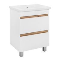 Тумба напольная SYDNEY 60 /2ящ/ AQUA DE MARCO 2060WCSYD/1 — фото 3, Тумбы под раковину