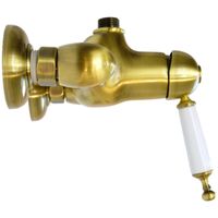 OXFORD Душевой настенный гарнитур (см-ль д/душа/колонна ARCO/верхний душ/шланг/ручной душ),бронза 30948 — фото 3, Душевые стойки