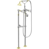 Товар: Смеситель для ванны напольный Webert Karenina KA720801017, хром/золото - фото 1 Смеситель для ванны напольный Webert Karenina KA720801017, хром/золото — фото 1, Смесители напольные