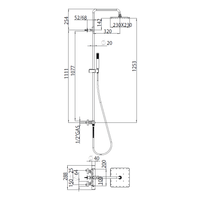 Товар: Душевая система Bossini Cosmo со смесителем цвет хром арт-L10174.030 - фото 2 Душевая система Bossini Cosmo со смесителем цвет хром арт-L10174.030 — фото 2, Душевые стойки