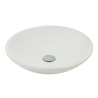 ARENA Раковина накладная круглая D46 см, белая, МАТОВАЯ 31394 — фото 1, Раковины накладные