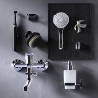 F90A90100 Gem, смеситель д/ванны/душа, излив 325 мм, душевой набор, хром, шт — фото 7, Смеситель для ванны