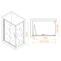 Душевой уголок RGW PA-142B (PA-21B+Z-050-5B) 1200x800 060814228-14 — фото 6, Душевые уголки