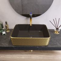 Товар: Раковина Grossman (480х370х130) золото,черная внутри,1 место арт-GR-3016GBR - фото 2 Раковина Grossman (480х370х130) золото,черная внутри,1 место арт-GR-3016GBR — фото 2, Раковины накладные