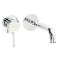 FORTIS См-ль д/раковины моноком. скрытого монтажа настен. на 2 отв. дон.клапан "click-clack", хром арт-31547 — фото 1, Смесители для раковины