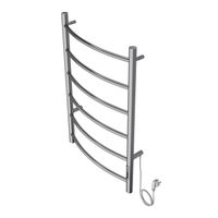 Полотенцесушитель электрический AZARIO VERONA 500/800 6 секций, диммер справа, хром арт-AZ04858 — фото 2, Электрические полотенцесушители