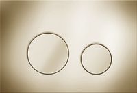 KK-POL M11 Пластиковая панель смыва для инсталляции, цвет золото брашированное арт-SPP/038/BG/K — фото 1, Панели