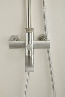 Товар: Душевая система с тропическим душем BELZ B24812-1, сатин - фото 5 Душевая система с тропическим душем BELZ B24812-1, сатин — фото 5, Душевые стойки